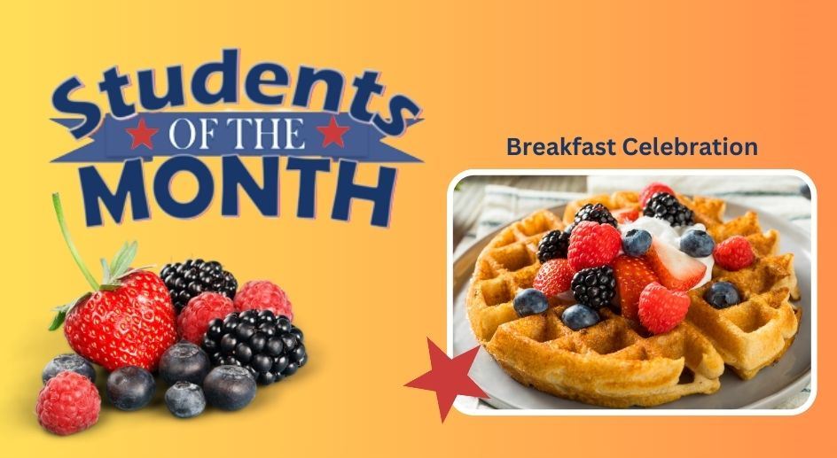  Student of the month picture of waffles with berries on top